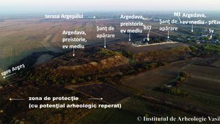 Popești - Argedava din dronă