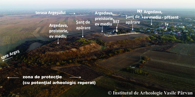 Popești - Argedava din dronă