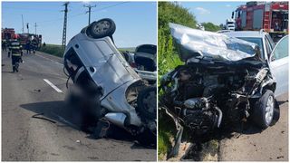 Scene cutremurătoare în Botoșani! O persoană a murit și două sunt rănite, după ce două mașini s-au ciocnit violent