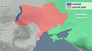 "Așa va arăta zona tampon". Harta extinderii Rusiei după războiul cu Ucraina. Portavocea lui Putin șochează din nou Europa 