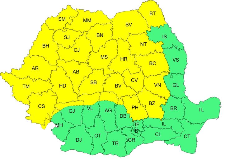 cod galben ploi, cod portocaliu ploi, furtuna 