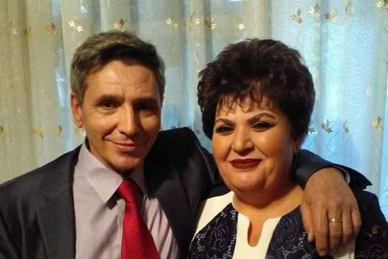 Alexandru Melei, alături de soția sa