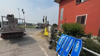 Locul accidentului din Alba