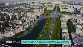 VIDEO &bdquo;Deja e aglomerație&rdquo;. Șantierul de planșeu declanșează haosul &icirc;n trafic