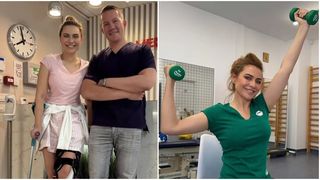 VIDEO &bdquo;Nu mă așteptam să fie așa de greu&rdquo;. Adina Buzatu re&icirc;nvață să meargă