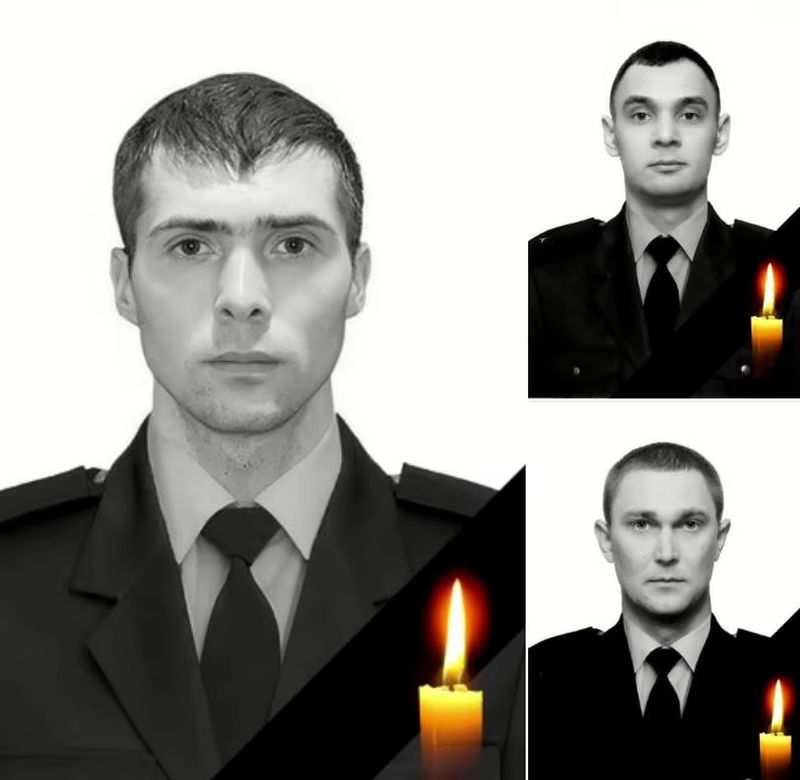 Cei trei pompieri uciși la Kiev