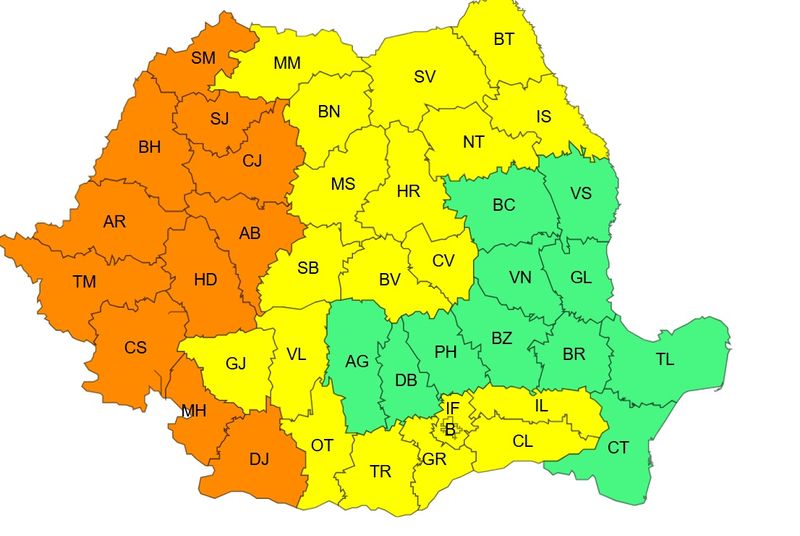 val de canicula, cod portocaliu de canicula 