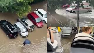 VIDEO Capitala, lovită &icirc;n plin de o furtună istorică, cea mai abundentă din ultimii 100 de ani! Inundații la tot pasul &icirc;n București