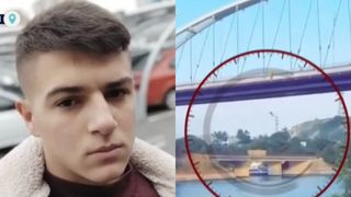 VIDEO Provocare mortală pentru un t&acirc;năr de 22 de ani, după ce s-a aruncat de pe podul din Murfatlar