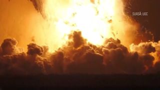 VIDEO Starship a explodat la decolare