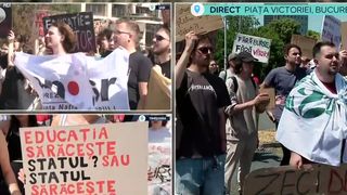 VIDEO Proteste studențești &icirc;n toată țara! Bursele tinerilor ar putea scădea