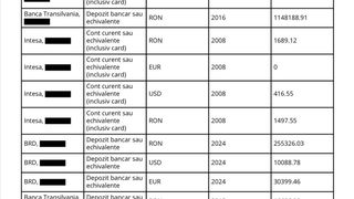 Declarație de avere a lui Daniel David