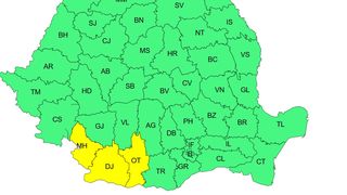 cod galben vant puternic, cod galben canicula, ANM