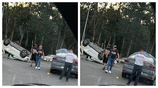 Șoferul unui SUV a murit după ce a fost proiectat prin trapă &icirc;n urma unui impact violent