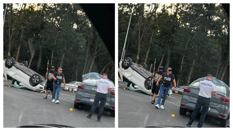 Șoferul unui SUV a murit după ce a fost proiectat prin trapă în urma unui impact violent