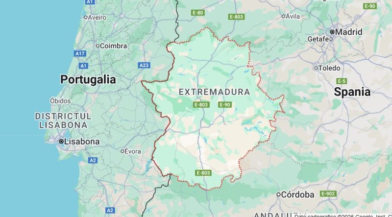 Regiunea Extremadura, din sud-vestul Spaniei