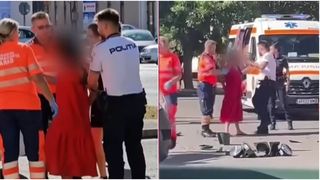 VIDEO Șoferiță agresivă și dezabrăcată &icirc;n public