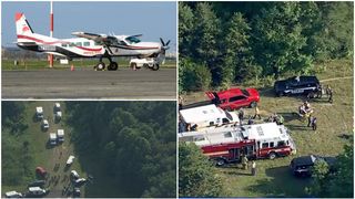 Un avion de agrement s-a prăbușit &icirc;ntr-o pădure. Cel puțin 14 victime, majoritatea parașutiști amatori