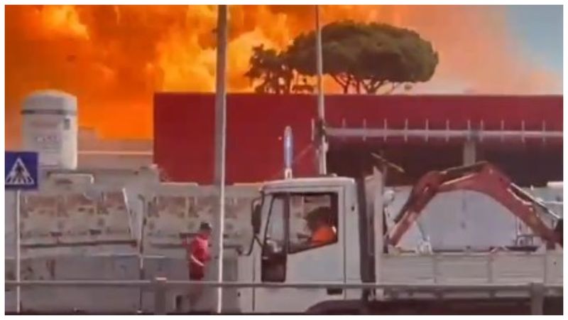 O benzinărie din estul Romei a explodat