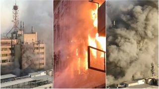 VIDEO Cel puțin 4 morți în infernul dezlănțuit la o companie de telecomunicații. Flăcările din blocul de 10 etaje au afectat traficul aerian