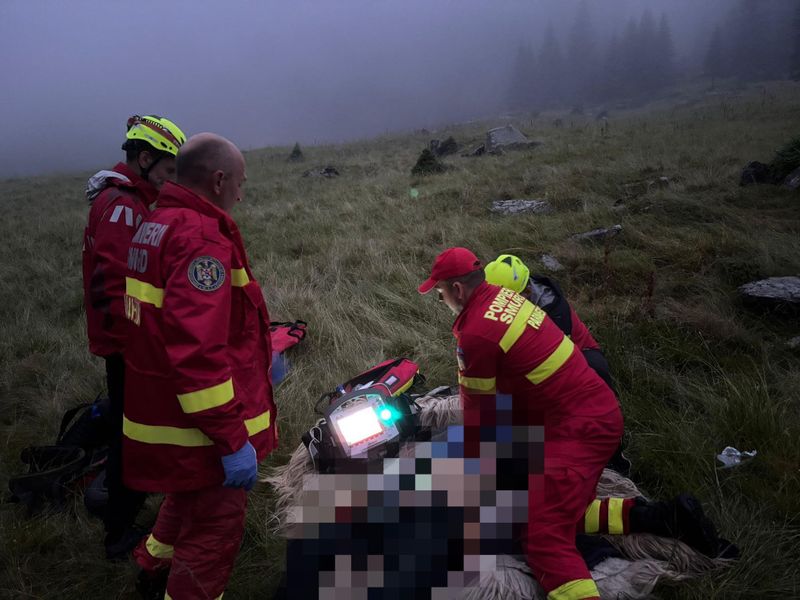 cioban mort, salvamontisti, valea sâmbetei 