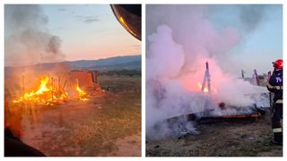 Un bebeluș de 8 luni a murit într-un incendiu, în Bihor. Părinții au reușit să scape, însă copilul a rămas prins în flăcări