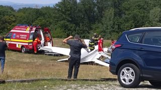 avion prabusit, persoana moarta