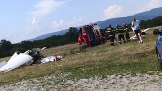 avion prabusit, persoana moarta