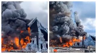 VIDEO Incendiu puternic la festivalul Tomorrowland! Scena principală, mistuită de flăcări