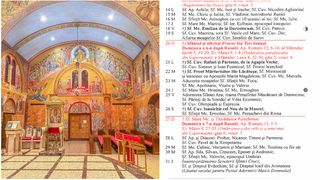 Ce sărbătoare este în Calendarul ortodox pe 21 iulie 2025?