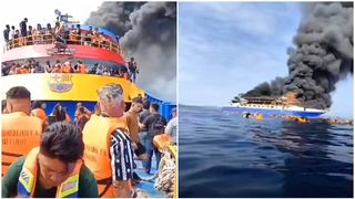 VIDEO Clipe de groază lângă o insulă turistică: feribot cu pasageri, mistuit de flăcări. Cel puțin 5 morți, printre care și o femeie însărcinată