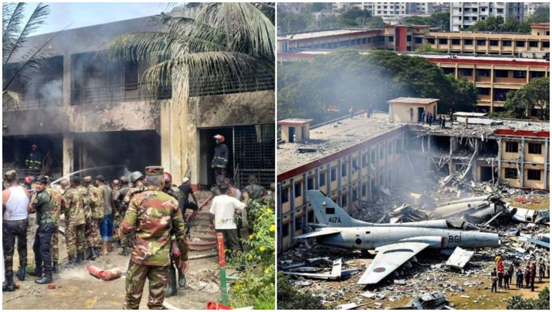 Avion al forțelor aeriene, prăbușit peste o școală în Bangladesh