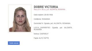 Femeia ucisă figura ca persoană dispărută
