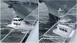 Un iaht privat a lovit portavionul-muzeu USS Midway, în portul San Diego. Căpitanul, sub influența alcoolului