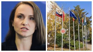 Reacția ministrului Oana Țoiu după apariția steagului Rusiei la Muzeul de Artă din Tulcea: „Este inacceptabil”