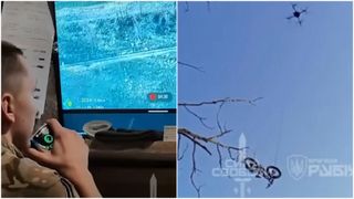 VIDEO Imagini emoționante de pe frontul din Ucraina.  Momentul &icirc;n care o dronă ajută un soldat rănit, care era &icirc;ncercuit de ruși