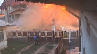 Explozie devastatoare la un magazin din Dâmbovița! A sărit în aer, iar deflagrația a zguduit casele localnicilor