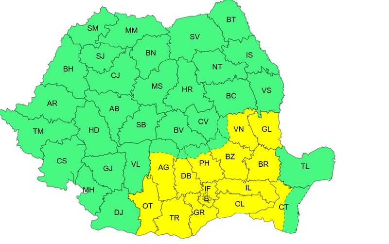 cod galben canicula, cod galben furtuni, ANM 