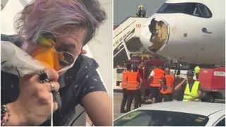 Scene de groază într-un avion de pasageri