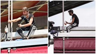 Momente de groază după ce un bărbat s-a aruncat în gol cu un laț în jurul gâtului