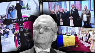 VIDEO Ion Iliescu, condus pe ultimul drum cu onoruri militare. Fostul președinte a fost înmormântat la Cimitirul Militar Ghencea III - LIVE VIDEO
