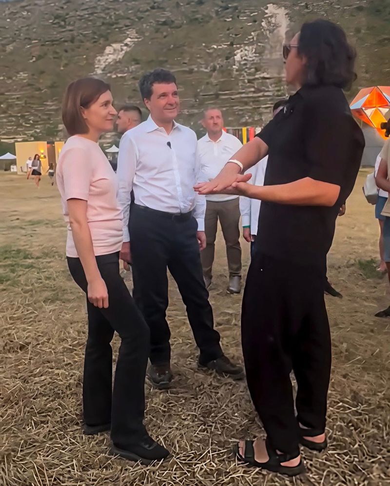 Nicușor Dan și Maia Sandu, la Festivalul Zemii