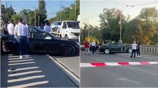 VIDEO Tânăr de 22 de ani, reținut pentru răzbunarea mascată în Timișoara. Individul a intrat cu mașina sa într-un alt autovehicul
