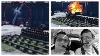 Filmul accidentului aviatic din Arad. Momentul în care avionul se prăbușește, surprins de camerele video