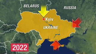 Kievul, atacat de Rusia dinspre Belarus