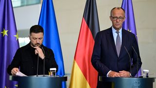 Conferință comună Merz-Zelenski, la Berlin