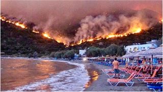 Incendii pe insulele din Grecia, august 2025