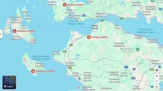 Incendii Grecia, 13 august 2025