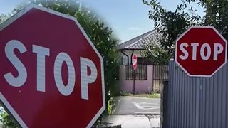 VIDEO Câte un STOP la fiecare pas. Semnele care aduc doar confuzie pentru locuitorii dintr-o comună din Galați
