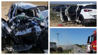 VIDEO Cine sunt soții implicați în accidentul înfiorător de la Târgu Frumos: el a murit, ea și cele două fetițe sunt în stare critică. Dezvăluirile șoferului de TIR: „Nu am avut cum să evit”